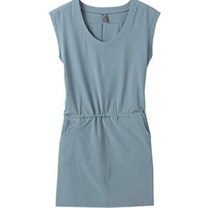 Prana Women's Mini Dress in Light Blue